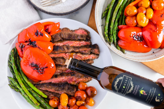 Griddled Smoked Chipotle Ribeye Steak, Asparagus & Tomato Recipe